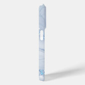 Modern Stone Dusty Blue Marble Case-Mate iPhone Hülle (Rückseite / Rechts)