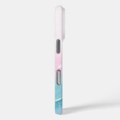 Modern Stone Dusty Blue Marble Case-Mate iPhone Hülle (Rückseite / Rechts)