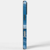 Modern Stone Dusty Blue Marble Case-Mate iPhone Hülle (Rückseite / Rechts)