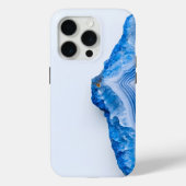 Modern Stone Dusty Blue Marble Case-Mate iPhone Hülle (Rückseite)