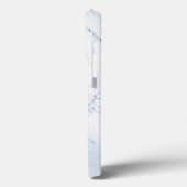 Modern Stone Dusty Blue Marble Case-Mate iPhone Hülle (Rückseite / Links)