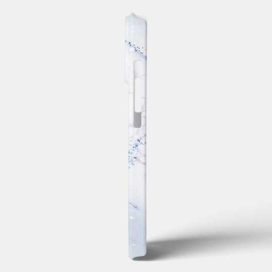 Modern Stone Dusty Blue Marble Case-Mate iPhone Hülle (Rückseite / Links)