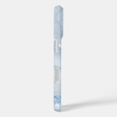 Modern Stone Dusty Blue Marble Case-Mate iPhone Hülle (Rückseite / Rechts)