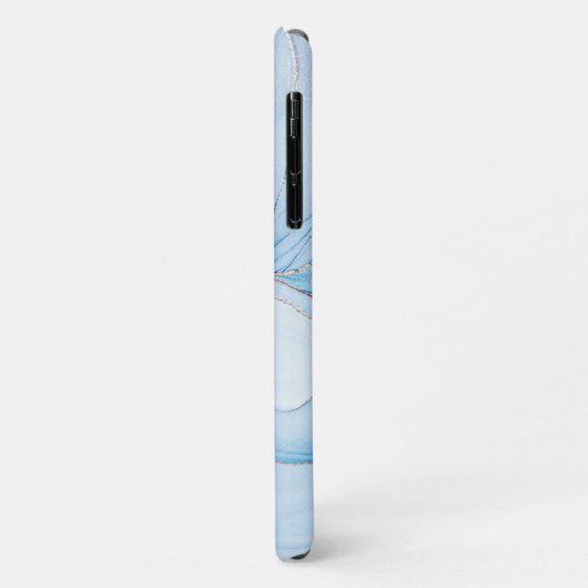 Modern Stone Dusty Blue Marble Case-Mate iPhone Hülle (Hinten/Links)