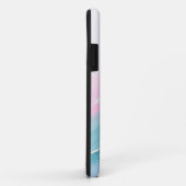 Modern Stone Dusty Blue Marble Case-Mate iPhone Hülle (Hinten/Rechts)