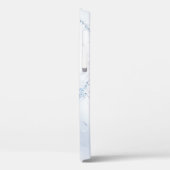 Modern Stone Dusty Blue Marble Case-Mate iPhone Hülle (Rückseite / Links)