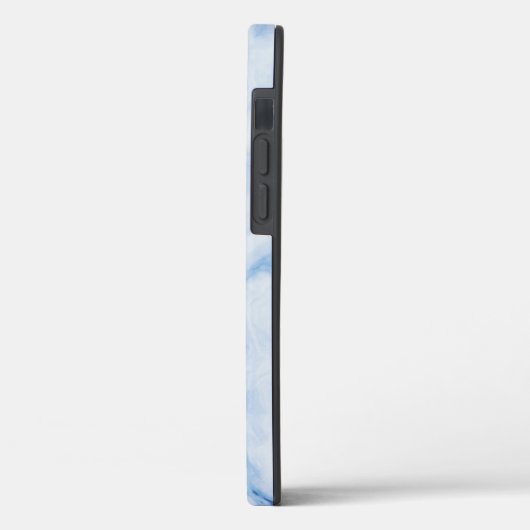 Modern Stone Dusty Blue Marble Case-Mate iPhone Hülle (Rückseite / Links)