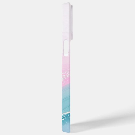 Modern Stone Dusty Blue Marble Case-Mate iPhone Hülle (Rückseite / Rechts)