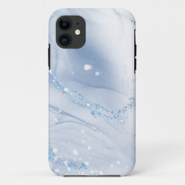 Modern Stone Dusty Blue Marble Case-Mate iPhone Hülle