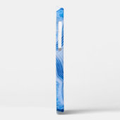 Modern Stone Dusty Blue Marble Case-Mate iPhone Hülle (Rückseite / Links)