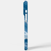 Modern Stone Dusty Blue Marble Case-Mate iPhone Hülle (Rückseite / Links)