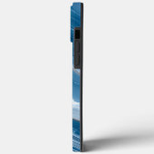 Modern Stone Dusty Blue Marble Case-Mate iPhone Hülle (Rückseite / Links)