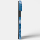 Modern Stone Dusty Blue Marble Case-Mate iPhone Hülle (Rückseite / Rechts)