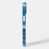 Modern Stone Dusty Blue Marble Case-Mate iPhone Hülle (Rückseite / Rechts)