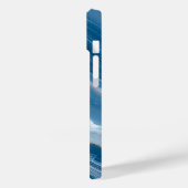 Modern Stone Dusty Blue Marble Case-Mate iPhone Hülle (Rückseite / Links)