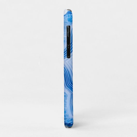 Modern Stone Dusty Blue Marble Case-Mate iPhone Hülle (Hinten/Links)