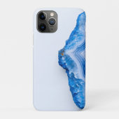 Modern Stone Dusty Blue Marble Case-Mate iPhone Hülle (Rückseite)