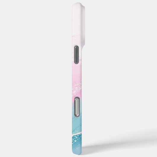 Modern Stone Dusty Blue Marble Case-Mate iPhone Hülle (Rückseite / Rechts)