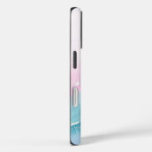 Modern Stone Dusty Blue Marble Case-Mate iPhone Hülle (Rückseite / Rechts)