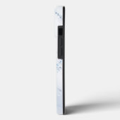 Modern Stone Dusty Blue Marble Case-Mate iPhone Hülle (Rückseite / Links)