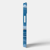 Modern Stone Dusty Blue Marble Case-Mate iPhone Hülle (Rückseite / Rechts)