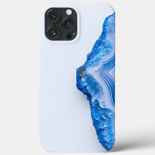 Modern Stone Dusty Blue Marble Case-Mate iPhone Hülle (Rückseite)