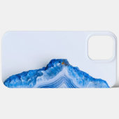 Modern Stone Dusty Blue Marble Case-Mate iPhone Hülle (Rückseite (Horizontal))