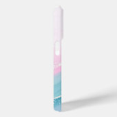 Modern Stone Dusty Blue Marble Case-Mate iPhone Hülle (Rückseite / Rechts)