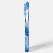 Modern Stone Dusty Blue Marble Case-Mate iPhone Hülle (Rückseite / Links)