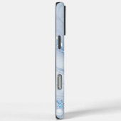Modern Stone Dusty Blue Marble Case-Mate iPhone Hülle (Rückseite / Rechts)