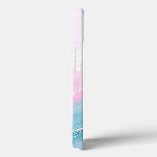 Modern Stone Dusty Blue Marble Case-Mate iPhone Hülle (Rückseite / Rechts)