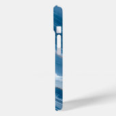 Modern Stone Dusty Blue Marble Case-Mate iPhone Hülle (Rückseite / Links)