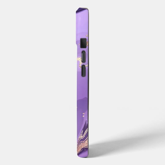 Modern Stone Dusty Blue Marble Case-Mate iPhone Hülle (Rückseite / Links)