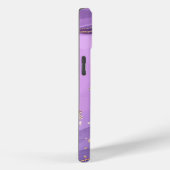 Modern Stone Dusty Blue Marble Case-Mate iPhone Hülle (Rückseite / Rechts)