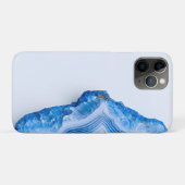 Modern Stone Dusty Blue Marble Case-Mate iPhone Hülle (Rückseite (Horizontal))