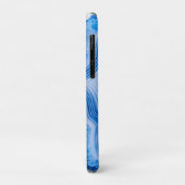 Modern Stone Dusty Blue Marble Case-Mate iPhone Hülle (Hinten/Links)