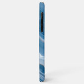 Modern Stone Dusty Blue Marble Case-Mate iPhone Hülle (Hinten/Links)