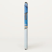 Modern Stone Dusty Blue Marble Case-Mate iPhone Hülle (Hinten/Rechts)