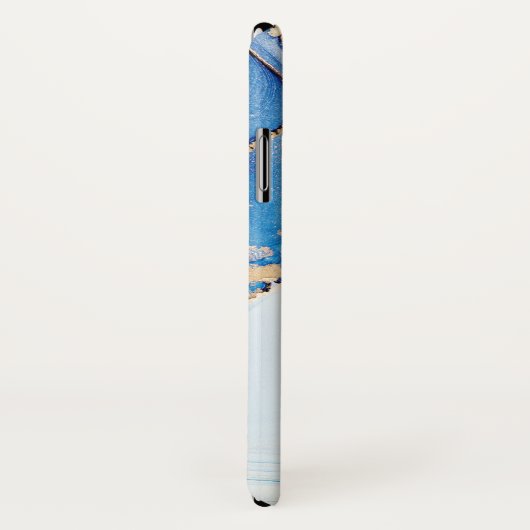 Modern Stone Dusty Blue Marble Case-Mate iPhone Hülle (Hinten/Rechts)