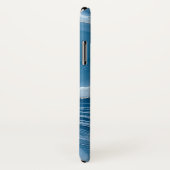 Modern Stone Dusty Blue Marble Case-Mate iPhone Hülle (Hinten/Rechts)