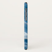 Modern Stone Dusty Blue Marble Case-Mate iPhone Hülle (Hinten/Links)