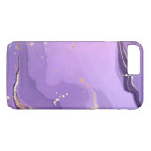 Modern Stone Dusty Blue Marble Case-Mate iPhone Hülle (Rückseite (Horizontal))