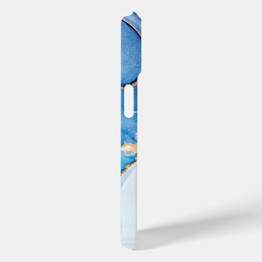 Modern Stone Dusty Blue Marble Case-Mate iPhone Hülle (Rückseite / Rechts)