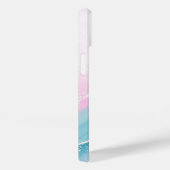 Modern Stone Dusty Blue Marble Case-Mate iPhone Hülle (Rückseite / Rechts)