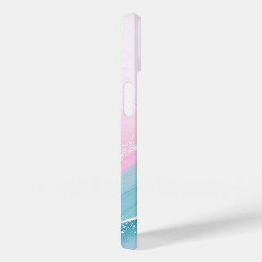 Modern Stone Dusty Blue Marble Case-Mate iPhone Hülle (Rückseite / Rechts)