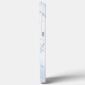 Modern Stone Dusty Blue Marble Case-Mate iPhone Hülle (Rückseite / Links)