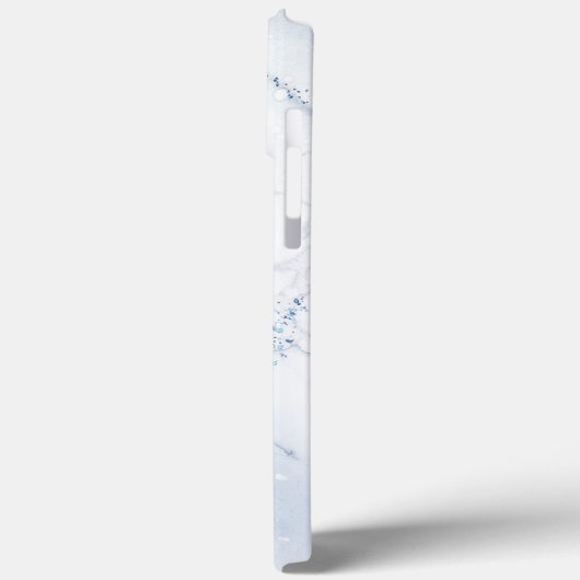 Modern Stone Dusty Blue Marble Case-Mate iPhone Hülle (Rückseite / Links)