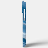 Modern Stone Dusty Blue Marble Case-Mate iPhone Hülle (Rückseite / Links)