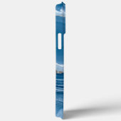 Modern Stone Dusty Blue Marble Case-Mate iPhone Hülle (Rückseite / Rechts)