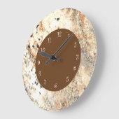 Modern Stone Look Marmor Große Wanduhr (Winkel)